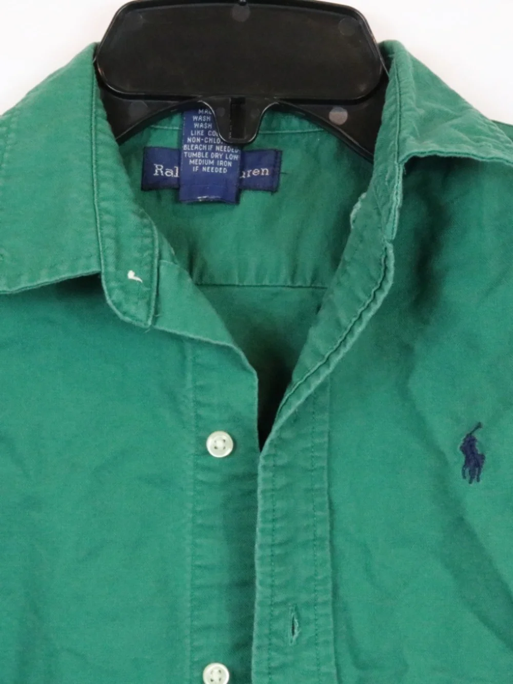 Polo Ralph Lauren Kids Boy long sleeve shirt Button Down Size 7 Green